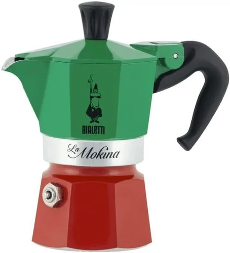 Vista 17 de Bialetti - Moka Express: Cafetera de espresso sobre estufa icónica, prepara auténtico café italiano, olla de moka 1 taza (2 Oz - 60 Ml), aluminio
