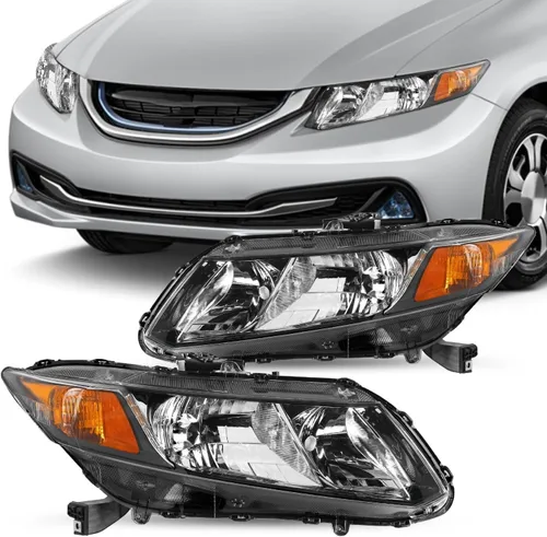 Vista 11 de JSBOYAT Reemplazo del conjunto de faros para Honda Civic Coupe 2014-2015 de 2 puertas estilo OE (L+R)