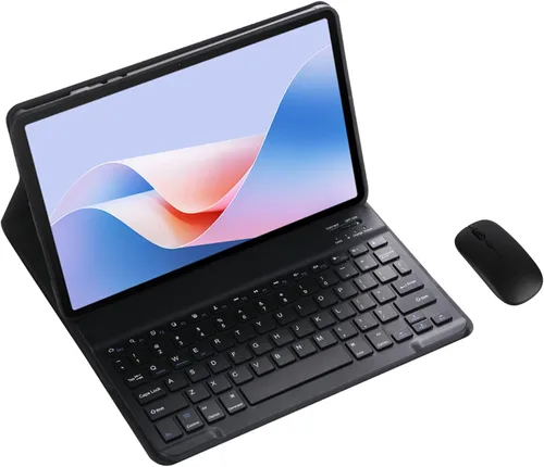 Vista 13 de Combo de teclado y mouse inalámbricos desmontable magnético con funda de cuero para Samsung Galaxy Tab A 8.0 8 pulgadas 2019 SM-P200/P205 Tablet