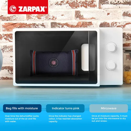 Vista 6 de Zarpax Deshumidificador de coche Mega Pack – Absorbe la humedad y la condensación – 100% a prueba de fugas – Reutilizable (2.2lbs/1kg)