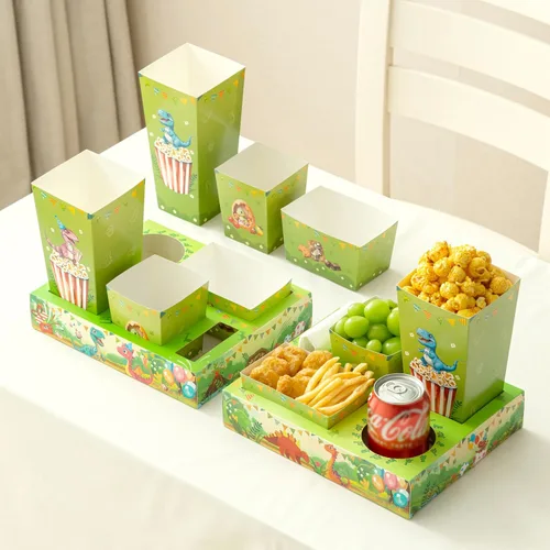 Vista 9 de Baffect Bandejas de aperitivos de noche de película, 120 unidades, incluye 20 bandejas de aperitivos de fiesta de sirena, 20 cajas de palomitas