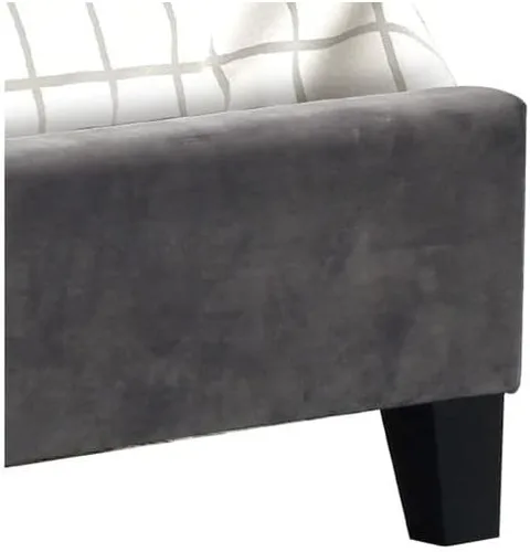 Vista 5 de Galaxy Home Furnishings Allen Queen - Juego de 5 piezas de tapicería capitoné para dormitorio, hecho con madera en gris