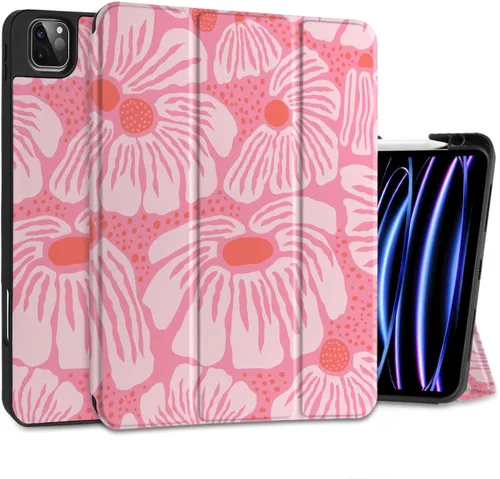 Vista 29 de MEEgoodo para iPad Pro M2 12.9 Funda 6ª/5ª/4ª/3ª Generación 2022 2021 2020 2018 con Soporte para Lápiz, Funda para Tablet con Parte Trasera de TPU