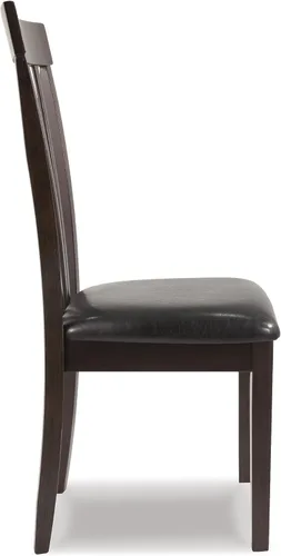 Vista 5 de Signature Design by Ashley Hammis - Juego de 2 sillas de comedor con respaldo rastrillado, color marrón oscuro