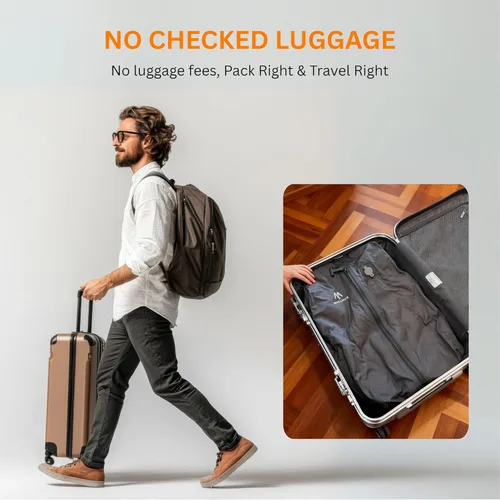 Vista 5 de Bolsas de vacío Megaback para viaje, bolsas de sellado al vacío reutilizables IP67 para ropa con bomba eléctrica, cubo de embalaje de sellado al