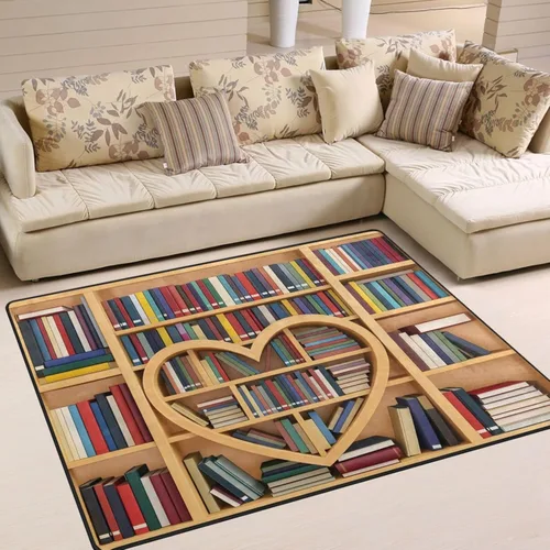 Vista 9 de ALAZA Tower Sea Ocean Blossom - Alfombra para sala de estar, dormitorio, 4 x 5 pies 3 pulgadas