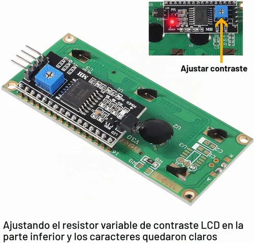 Vista 4 de 4 unids LCD1602 1602 módulo LCD pantalla azul 16x2 carácter pantalla LCD con IIC I2C interfaz serie adaptador módulo Azul - 1602 LCD