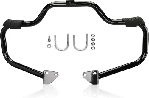 MoKitDora Dyna - Barra de protección de motor para bigote, 1.25 pulgadas, grasa para Harley Dyna Street Bob FXDB Fat Bob FXDF Low Rider FXDL FXDWG