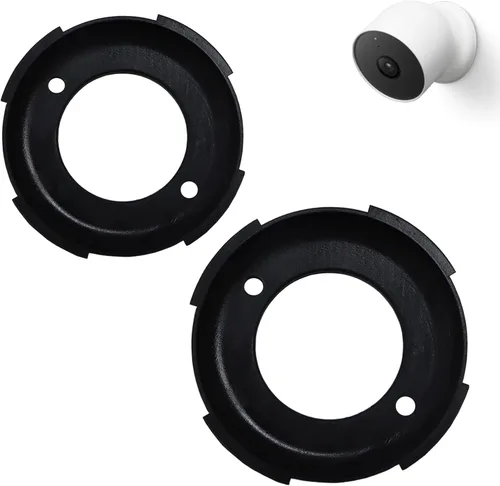 TEYOUYI Soporte de pared para pieza de repuesto de cámara Google Nest, negro, 2 unidades