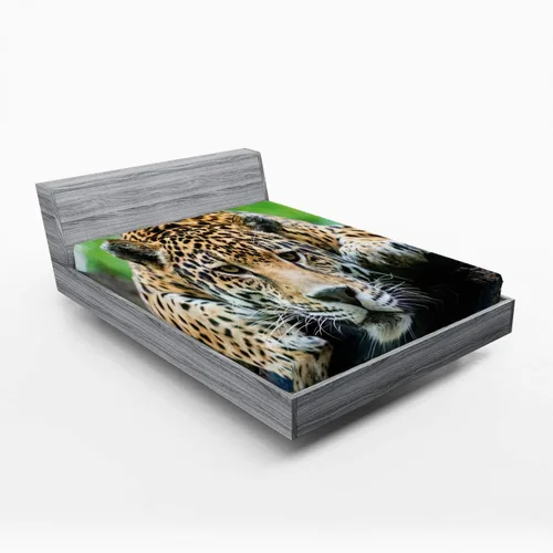 Vista 67 de Ambesonne Sábana bajera africana, estampado abstracto de líneas únicas, funda de cama con bolsillo profundo elástico para mayor comodidad