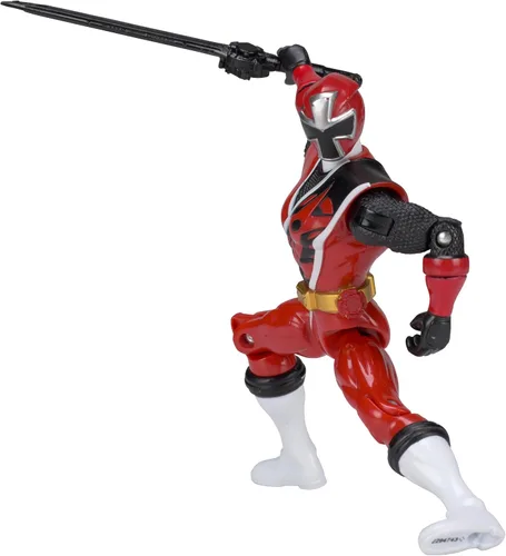 Figura de héroe de acción Ranger Power Rangers Ninja Steel de 5 pulgadas, Rojo (Red Ranger)