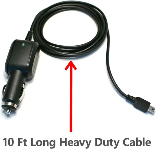 Vista 3 de EDO Tech - Cable cargador de coche mini USB de 10 pies para Uniden Bearcat Radio Scanner BCD160DN BC125AT BC75XLT BCD325P2 BCD436HP Homepatrol-2