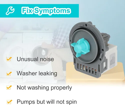 Vista 5 de Bomba de circulación de lavadora EAU61383503, bomba de drenaje M120-2 EAU62263303 Motor de drenaje para lg Kenmore Elite Washer reemplaza