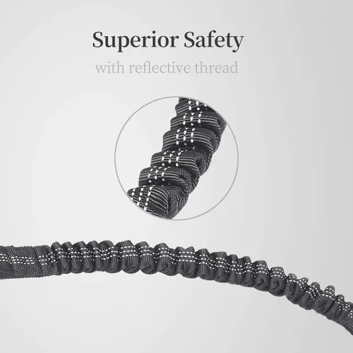 Vista 7 de Correa doble para perro con dos asas de tráfico adicionales, correa giratoria de 360 grados sin enredos, correa doble para caminar para perros