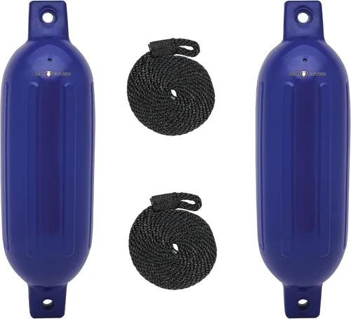 Vista 16 de Extreme Max 3006.7375 BoatTector Defensa Inflable Value Paquete de 2 - 4.5" x 16", Negro