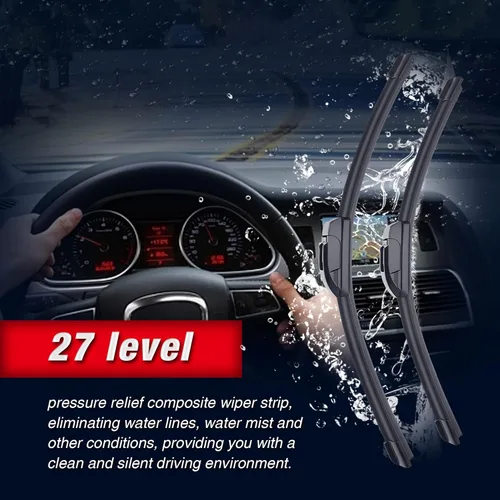 Vista 5 de 28"+20" Limpiaparabrisas frontales para Toyota Sienna 2020 2019 2018 2017 2016 2015 2014 2013 2012 2011 2010 (Juego de 2) Adaptador de gancho J/U