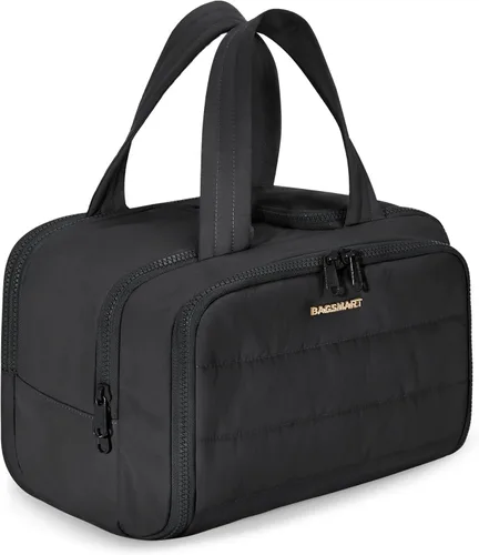 BAGSMART Bolsa de Aseo de Viaje, Bolsa de Aseo Resistente para Mujeres, Bolsas de Aseo Ampliamente Abiertas y Esponjosas para Viajar, Organizador