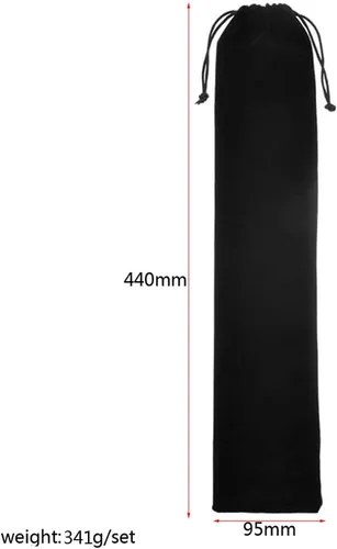 Vista 6 de Juego de cepillos para baquetas, 1 par de baquetas de madera de arce clásica 5A, 1 par de cepillos retráctiles de alambre de tambor y 1 par de Negro