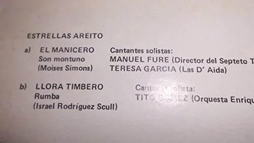 Vista 7 de Las Estrellas Areito De Cuba, Vol. 3- EG-13089 Vinyl, LP, Album Venezuela 1980