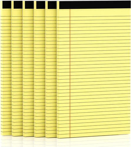 Vista 9 de Bloc de notas de colores de 5 x 8 pulgadas, paquete de 12 bloc de notas con rayas universitarias, papel rayado de 5 x 8 pulgadas, blocs de papel