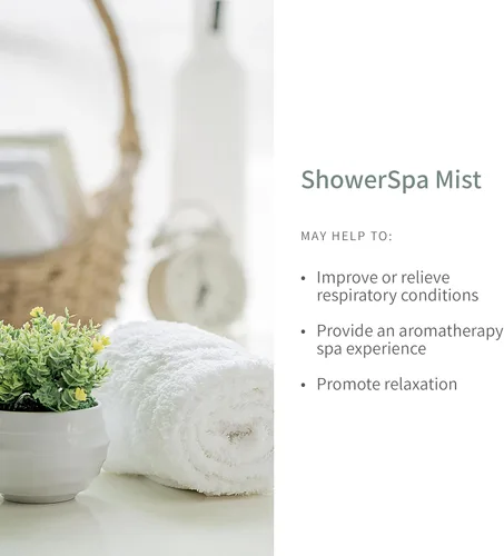 Vista 5 de European Spa Source Lemongrass + Eucalyptus ShowerSpa Mist & Lavender + Eucalyptus Pillow Mist Spray Bundle para aromaterapia, experiencia de spa