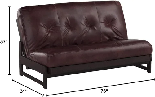 Vista 18 de Kodiak Furniture Aspen - Juego de futón con acabado de moca Reclaim, Oregon Trail Java, completo