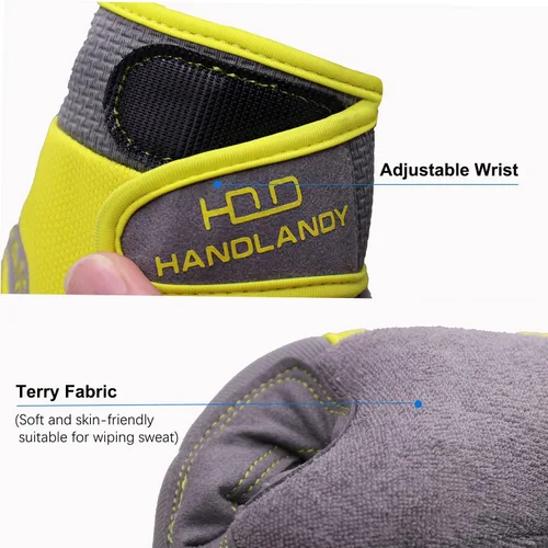 Vista 11 de HANDLANDY HLDD Work Gloves Women, Safety Work Gloves Touchscreen Working Glove for Mechanic, Gardening, Construction, DIY