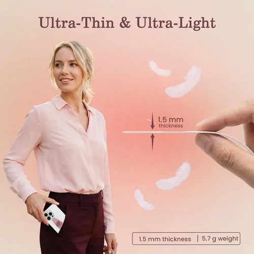 Vista 6 de Switchbands Correa de Agarre para Teléfono con Diseño de Flores – Personalizable y Reversible, Soporte de Dedos para la Parte Trasera del Teléfono