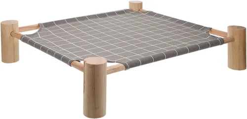 KESYOO Detachable Washable Pet Bed Small Elevated Hammock Bed for Cats and Small Dogs Four-Season Raised Sleeping with Removable Cover Gray