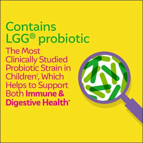 Vista 6 de Culturelle Multivitamínico masticable completo + probiótico para niños y niños, probiótico diario masticable para niños