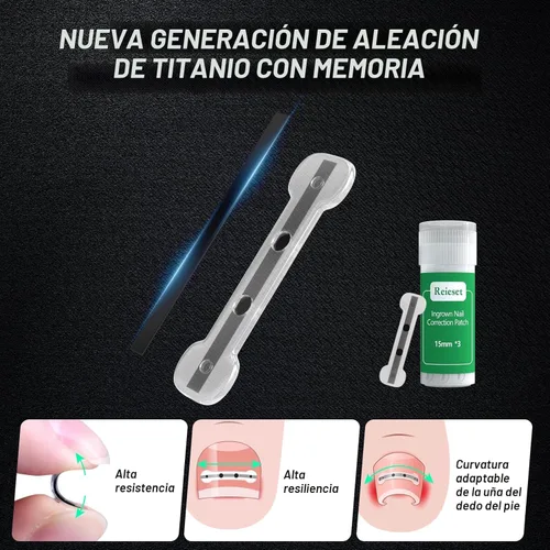 Vista 4 de Tratamiento de uñas encarnadas de aleación de titanio, herramientas de uñas y kit de eliminación de uñas encarnadas especialmente diseñado