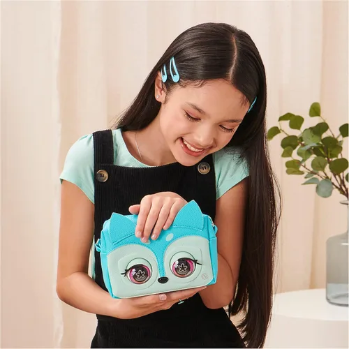 Vista 8 de Purse Pets, Metallic Mood Flashy Frenchie, Interactive Pet Toy & Crossbody Kids Purse