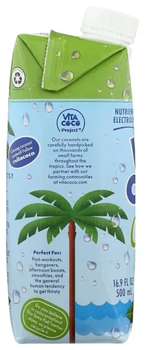 Vista 6 de Vita Coco Agua de coco, piña, 16.9 onzas líquidas