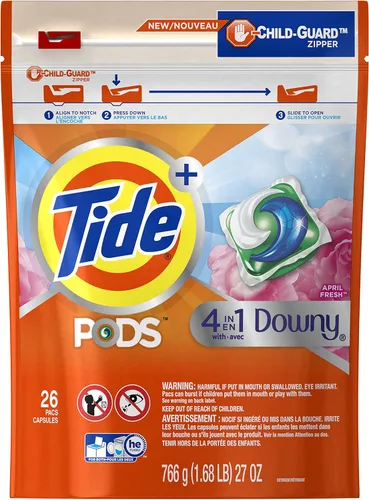 Vista 15 de Tide PODS con detergente líquido Downy, April Fresh, 12
