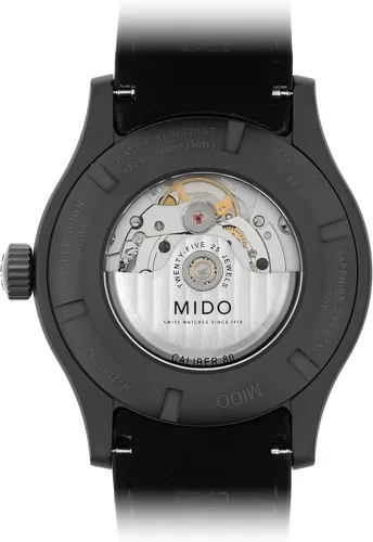 Vista 3 de Mido Multifort Adventure M0254073606110 - Reloj suizo automático para hombre - esfera de bronce - 1654in - M0254073606110 Gris plomizo Correa