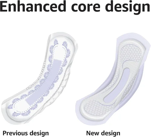 Vista 18 de Yaxa Basics Almohadillas de incontinencia para mujer, control de vejiga y posparto, absorción de luz, sin perfume, 180 unidades, (6 paquetes de 30)