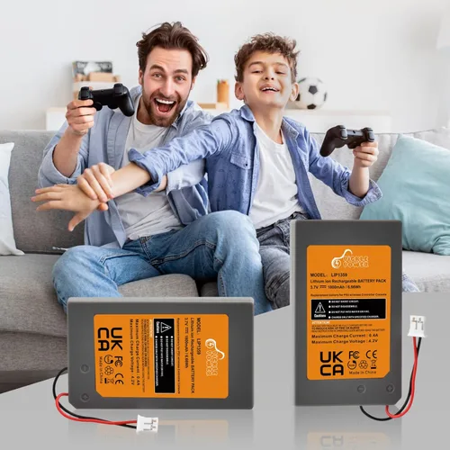 Vista 7 de Pickle Power PS3 Controller Battery, 2 Pack LIP1359 Battery for Sony PlayStation 3 Dualshock 3 CECHZC2E CECHZC2U Controller,with USB Cable and Tools