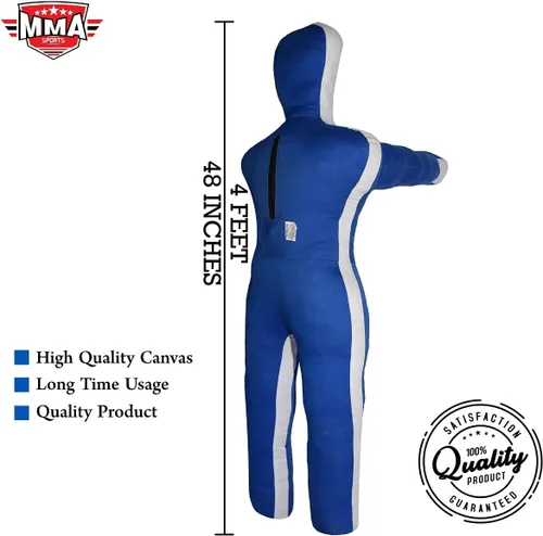 Vista 2 de MMA Master Smith BJJ JIU Jitsu MMA Grappling Submission Standing Judo Karate Police & Self Defense Training Brazillian Fighting Punch Bag - 4 pies