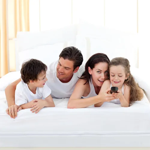 Vista 5 de LUX Décor - Funda de colchón con cremallera tamaño Queen, a prueba de chinches, 100% impermeable, protector de colchón de 14 pulgadas