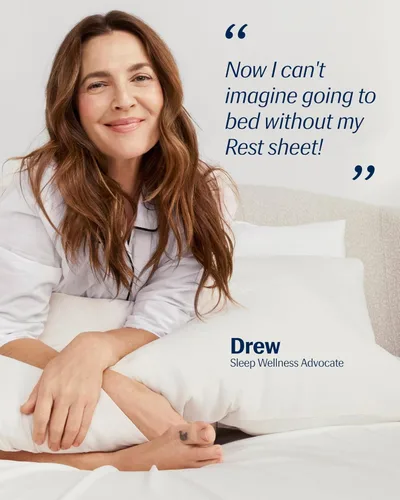 Vista 2 de REST® Evercool®+ Juego de sábanas básico, tamaño individual, color blanco, sábanas transpirables para personas que duermen con calor y sudores