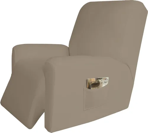 Vista 67 de Easy-Going Funda elástica de microfibra extragrande para sofá biplaza reclinable seccional, suave vellón ajustable a tu sofá de 2 cuerpos, lavable
