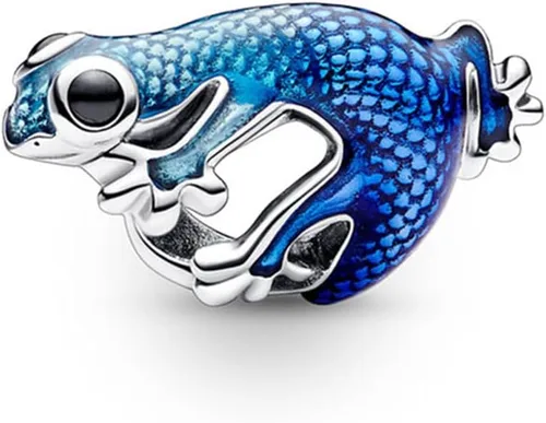 Dijes azules de verano de plata de ley 925 con circonita cúbica para mujeres, pulseras y collares en plata de ley 925, día de la madre