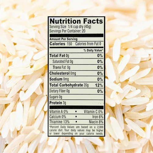 Vista 2 de Golden Crown Basmati Rice - Tarro de 32 onzas (2 libras) Arroz blanco de grano largo Sabor increíble, comidas saludables y olor aromático