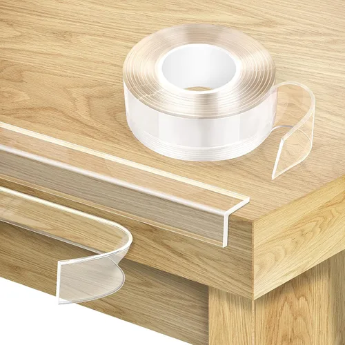 Vista 9 de Protectores de esquina a prueba de bebés, protector de esquina transparente, protector de borde suave de 6.6 pies (6.6 ft), protectores de esquina