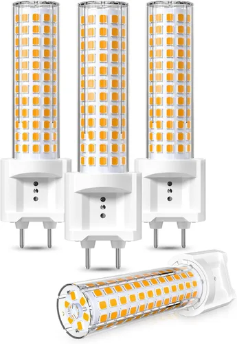 Klarlight Bombilla LED G12, bombilla de maíz con base bi-pin de 15 W, 15 W, luz blanca cálida de 3000 K, reemplazo de lámpara de halogenuros Luz