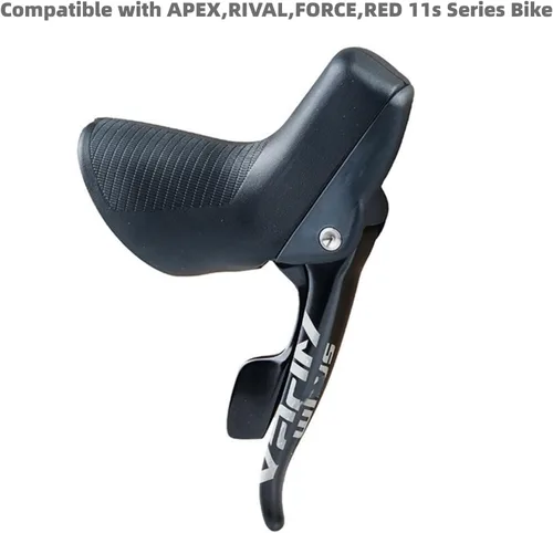 Vista 4 de Par de palancas de freno de bicicleta, compatible con S RAM Apex Rival Force RED 11S Road Bike Grips Coverss, cubierta protectora de silicona