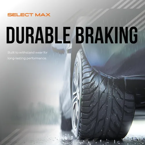 Vista 3 de Max Advanced Brakes SelectMAX Pastillas de freno traseras Compatible con Chrysler Sebring 2000-2005 Bajo contenido de polvo y silenciosas