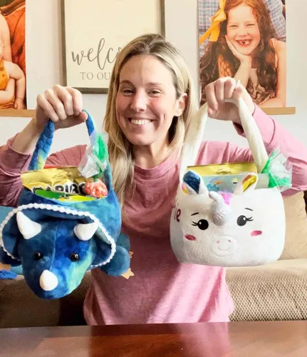 Vista 2 de DIBSIES Cesta de Pascua de felpa