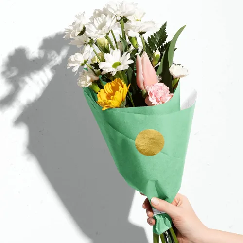 Vista 4 de Jillson Roberts Papel de seda reciclado a granel de 20 x 30 pulgadas, Manzana, 480 hojas desplegadas (BFT35)