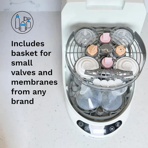 Vista 7 de Baby Brezza Bottle Washer Pro - Estante de repuesto para extractores de leche – Se adapta a todas las piezas de extractor de leche, incluyendo